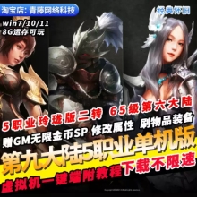 第九大陆C9单机版5职业玲珑65级6大陆GM无限资源改属性PC网游单机