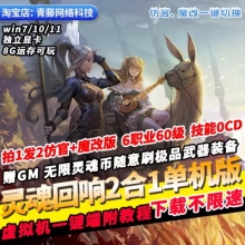灵魂回响单机版6职业60级GM无限资源0CD技能PC网游单机